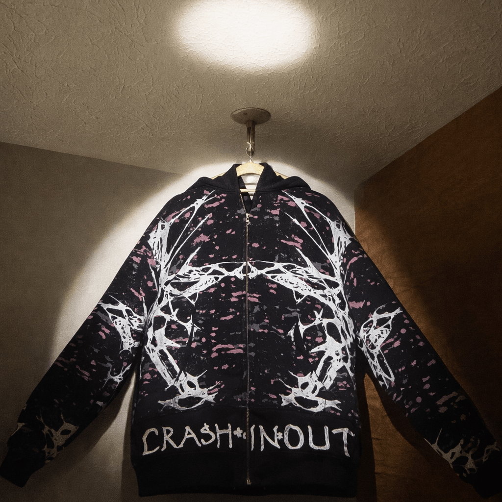 CRA$H*IN Zip Up Hoodie - CRA$H*IN